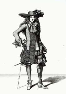 サマーソードドレス、1675（bwプリント） 作： Nicolas Bonnart